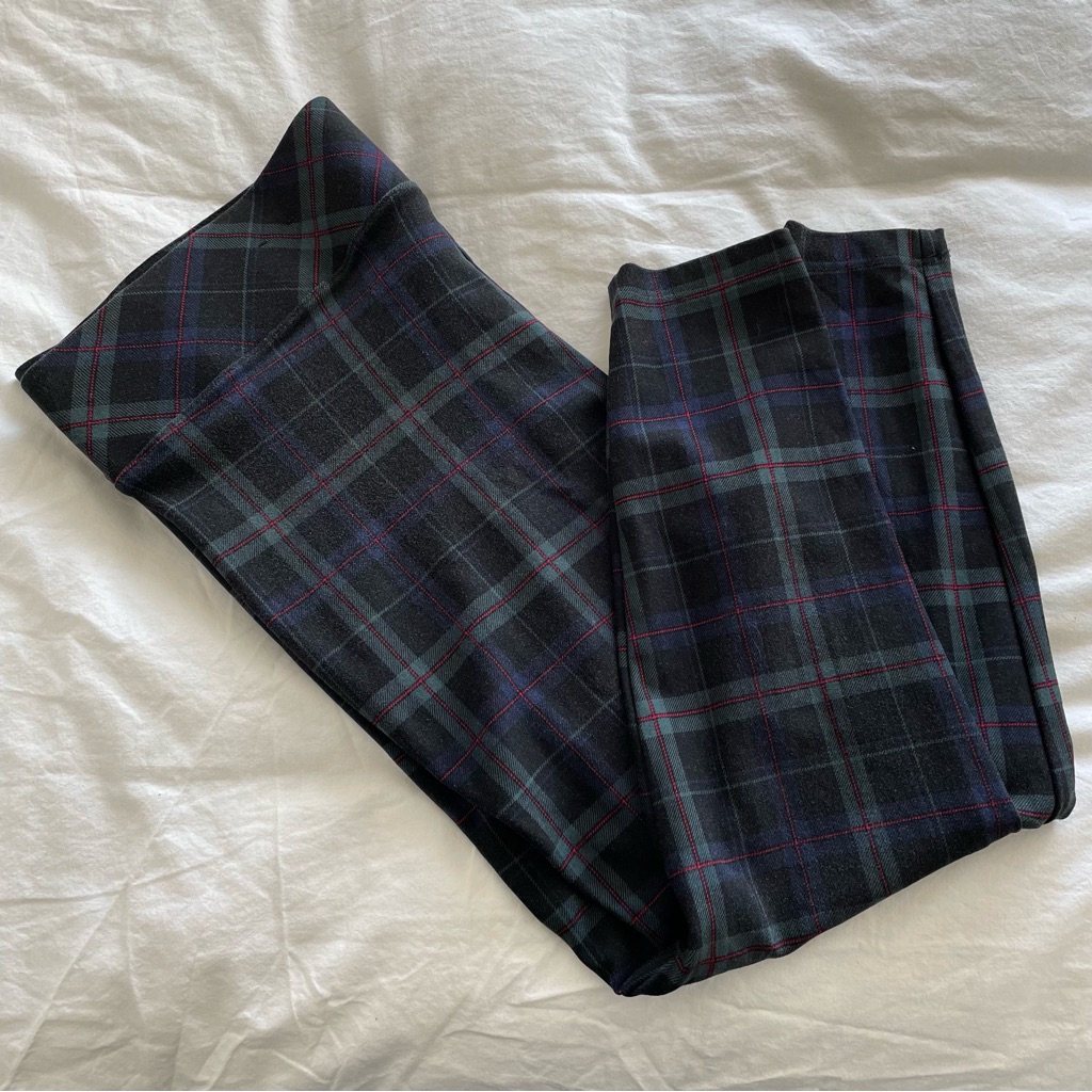 Plaid Pixie Ponte Pants